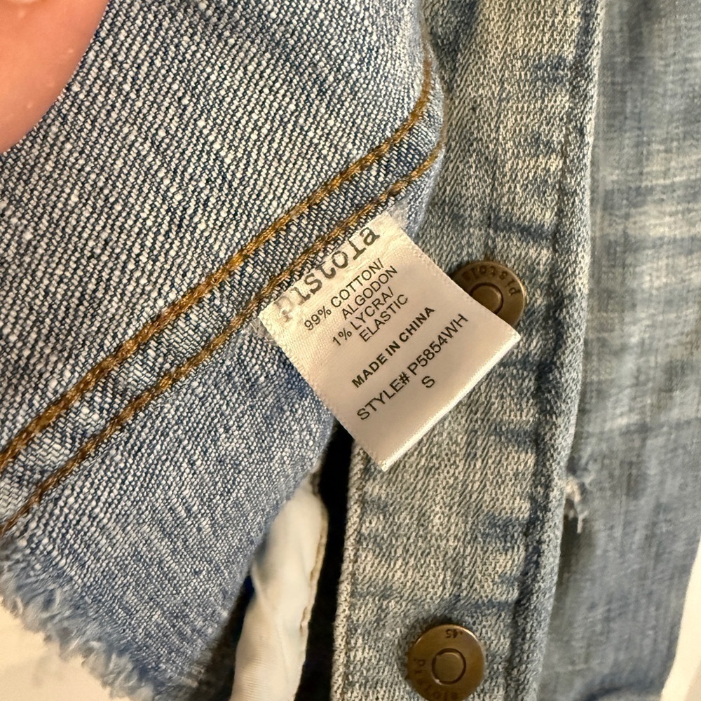 Pistola ‘Amira’ Raw Hem Denim Jacket - Picture 5 of 5
